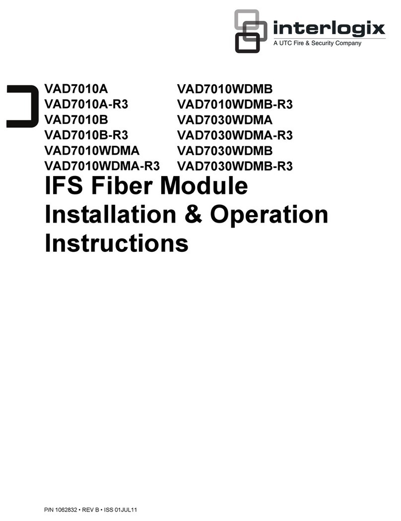 UTC Fire and Security interlogix VAD7010A Installation instructions