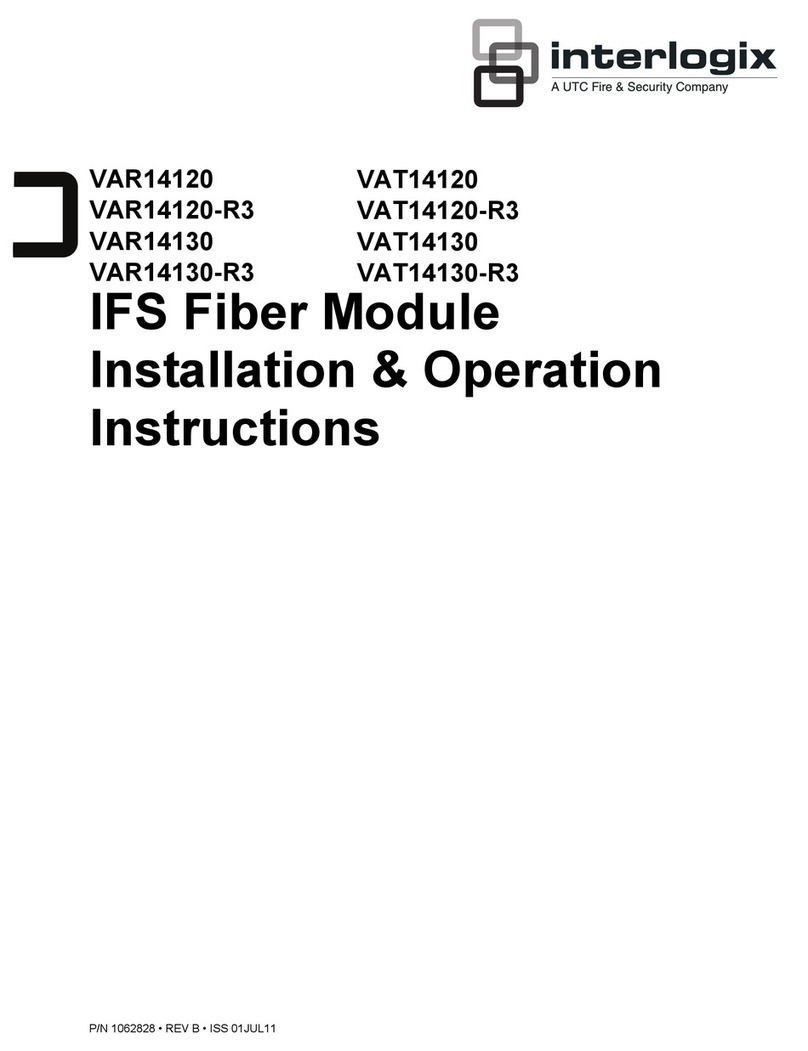 UTC Fire and Security interlogix VAR14120 Installation instructions