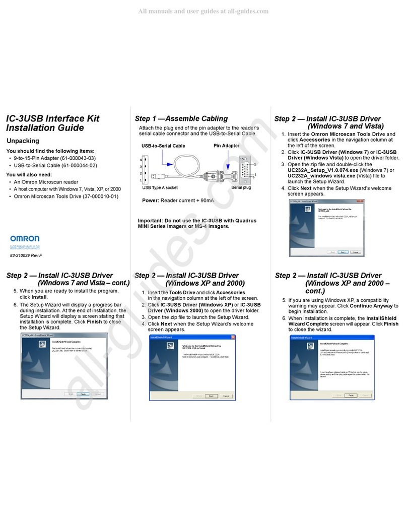 Omron IC-3USB User manual Omron IC-3USB User manual