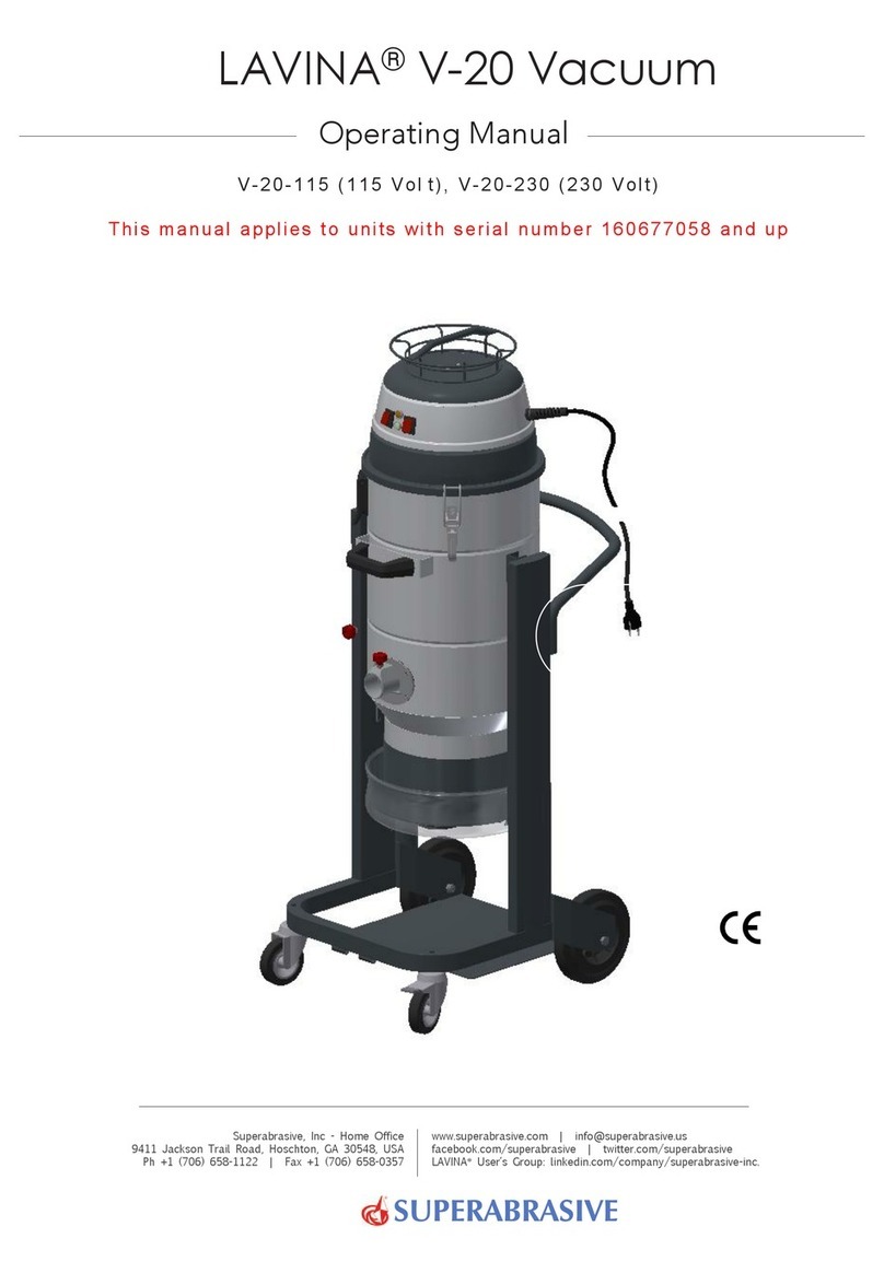 Superabrasive LAVINA V-20 Series operating manual