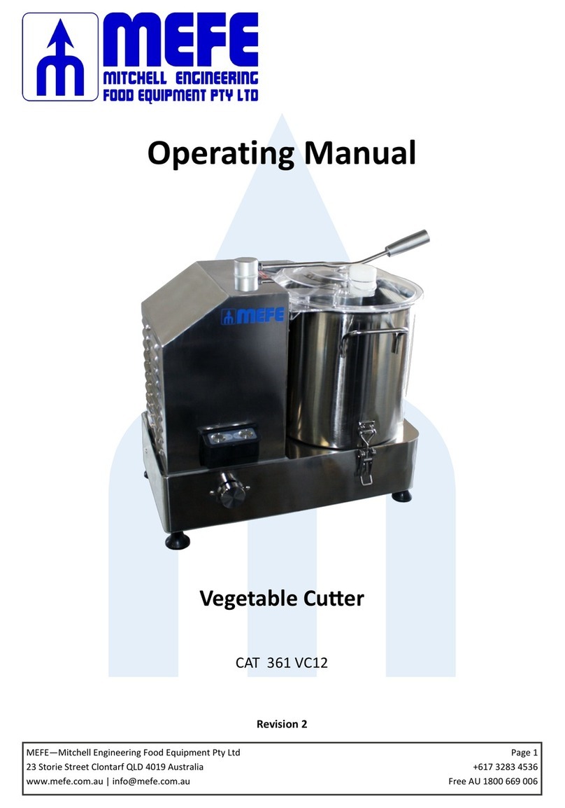 MEFE CAT 361 VC12 User manual
