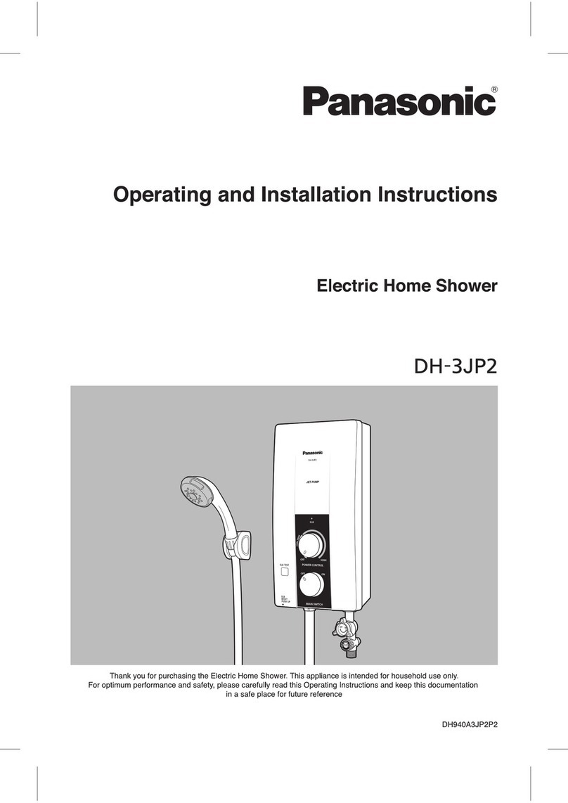Panasonic DH-3JP2 Operating and installation instructions