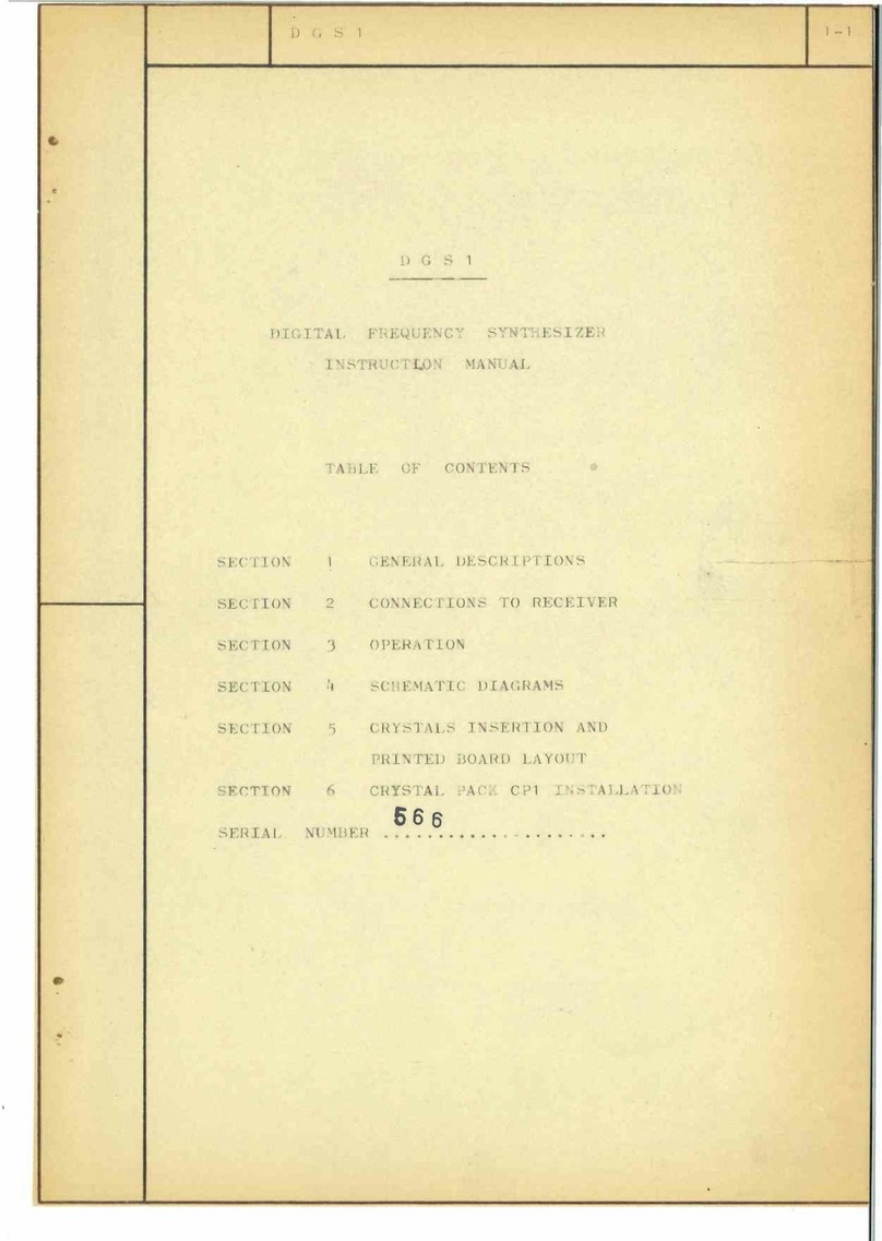 DRAKE DGS-1 User manual