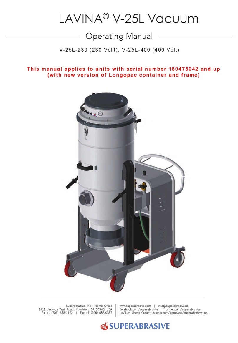 Superabrasive LAVINA V-25L operating manual