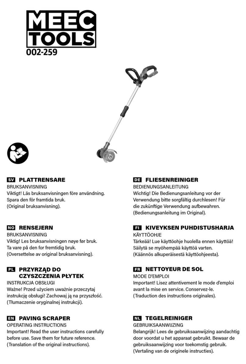Meec tools 002-259 operating instructions