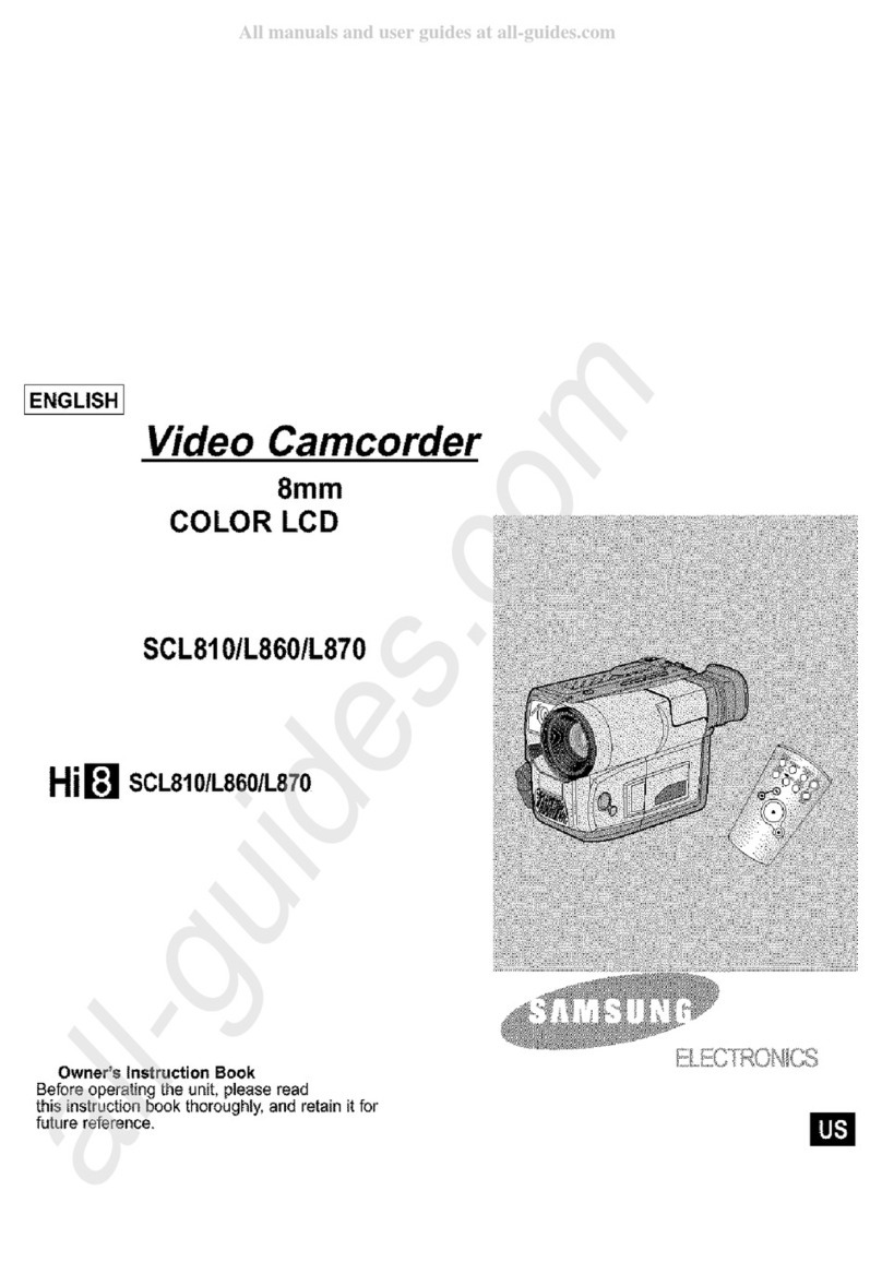 Samsung Hi8 SCL860 Owner's manual