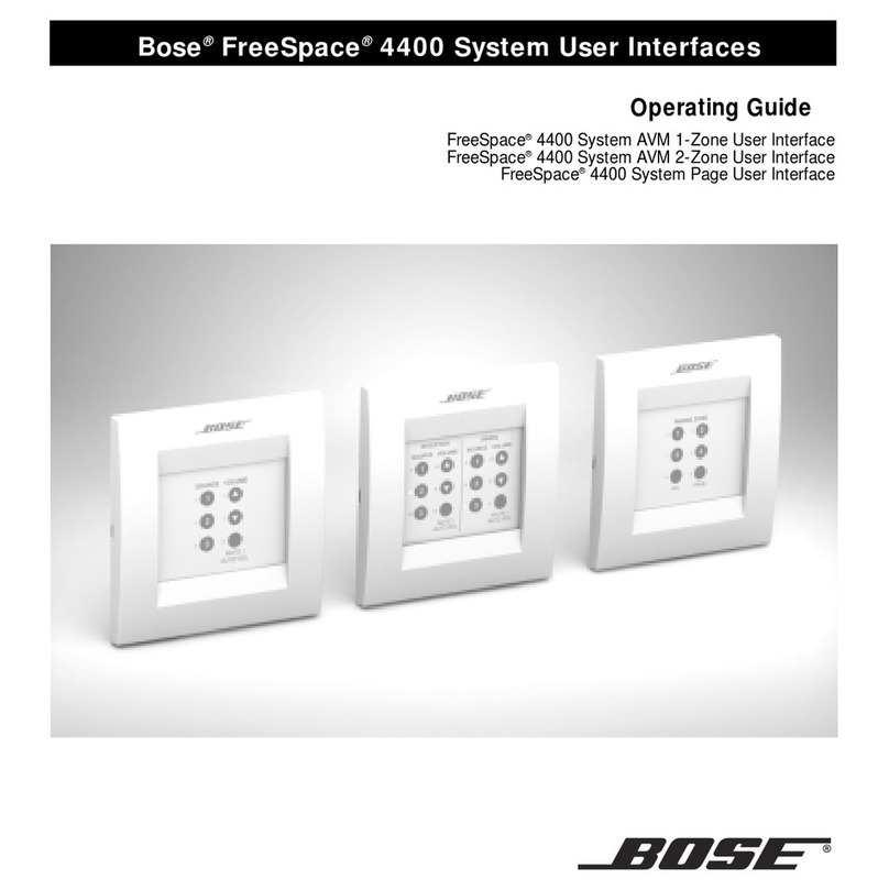 Bose FREESPACE 4400 User manual