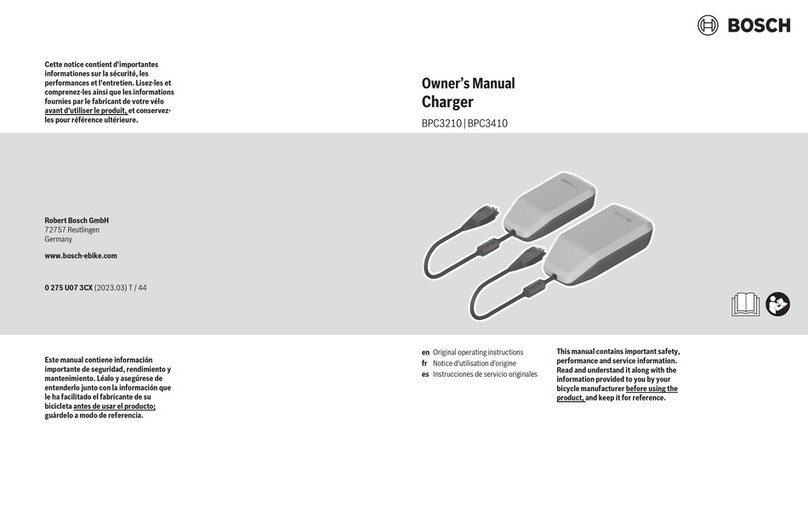 Bosch BPC3210 User manual