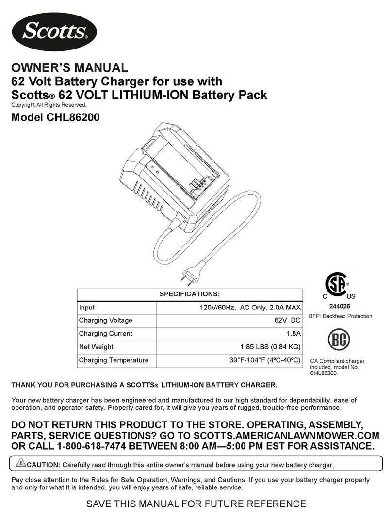 Scotts CHL86200 owner's manual