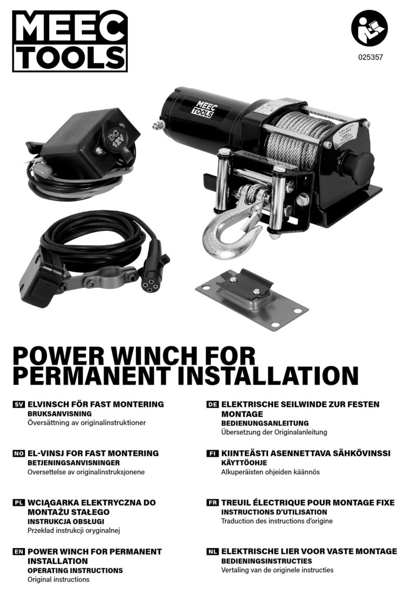 Meec tools 025357 operating instructions