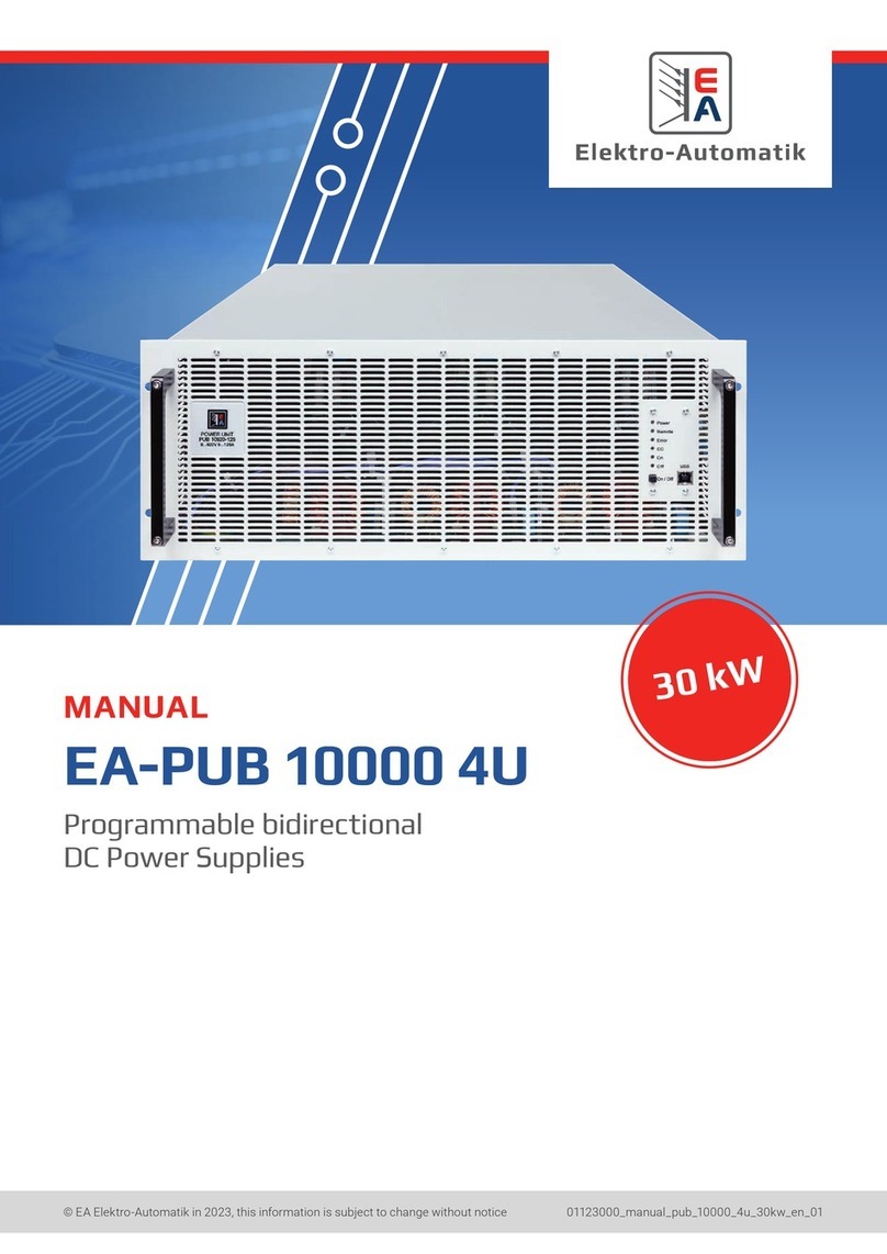 Elektro-Automatik EA-PUB 10010-1000 4U User manual