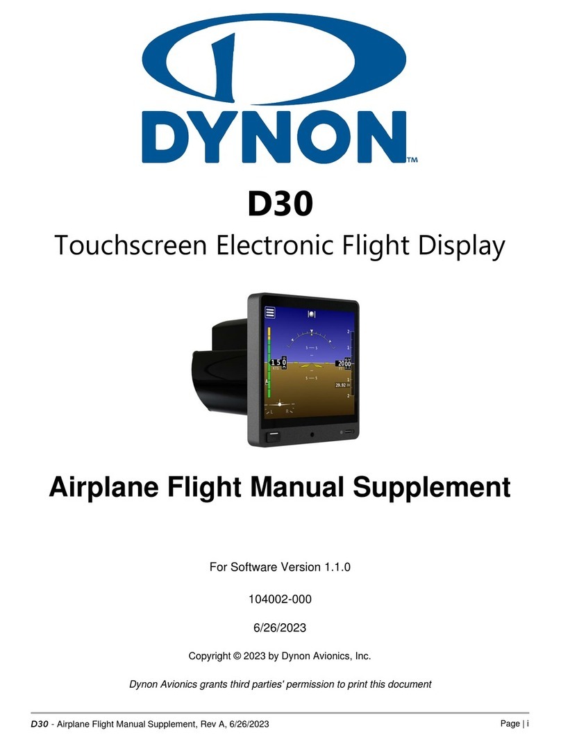 Dynon D30 User manual