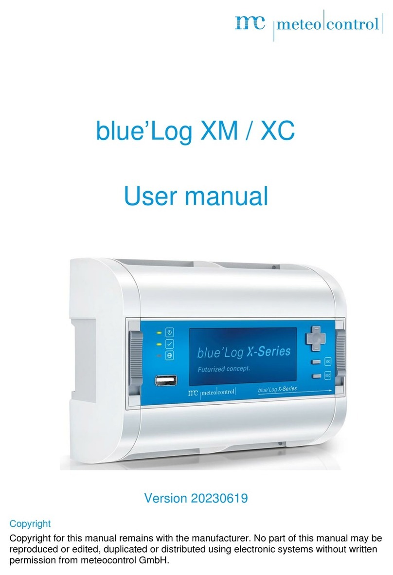 Meteo Control blue'Log XM user manual