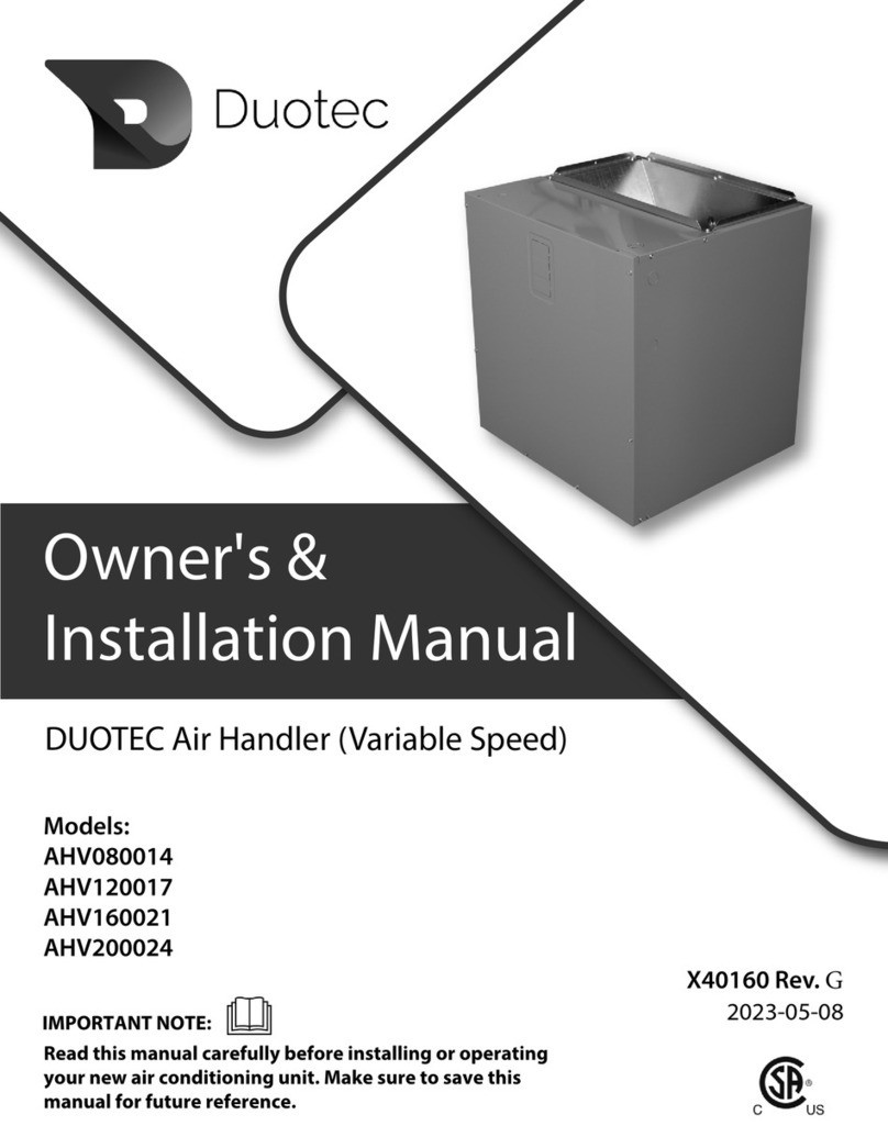DUOTEC AHV080014 Owners & installation manual DUOTEC AHV080014 Owners & installation manual