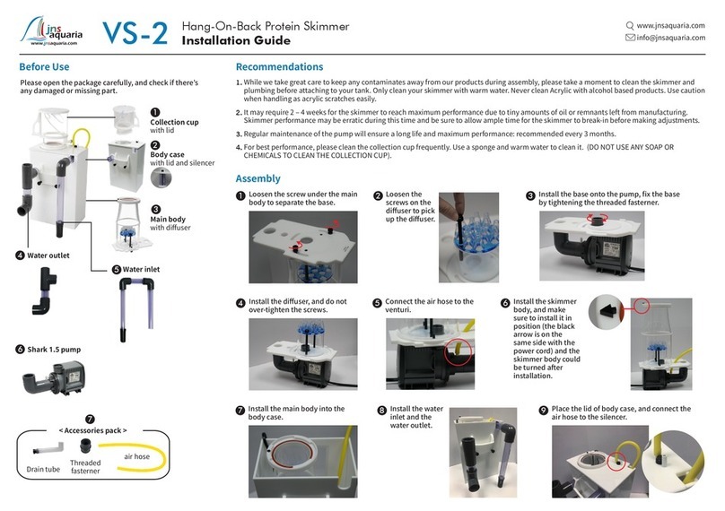 JNS Aquaria VS-2 installation guide