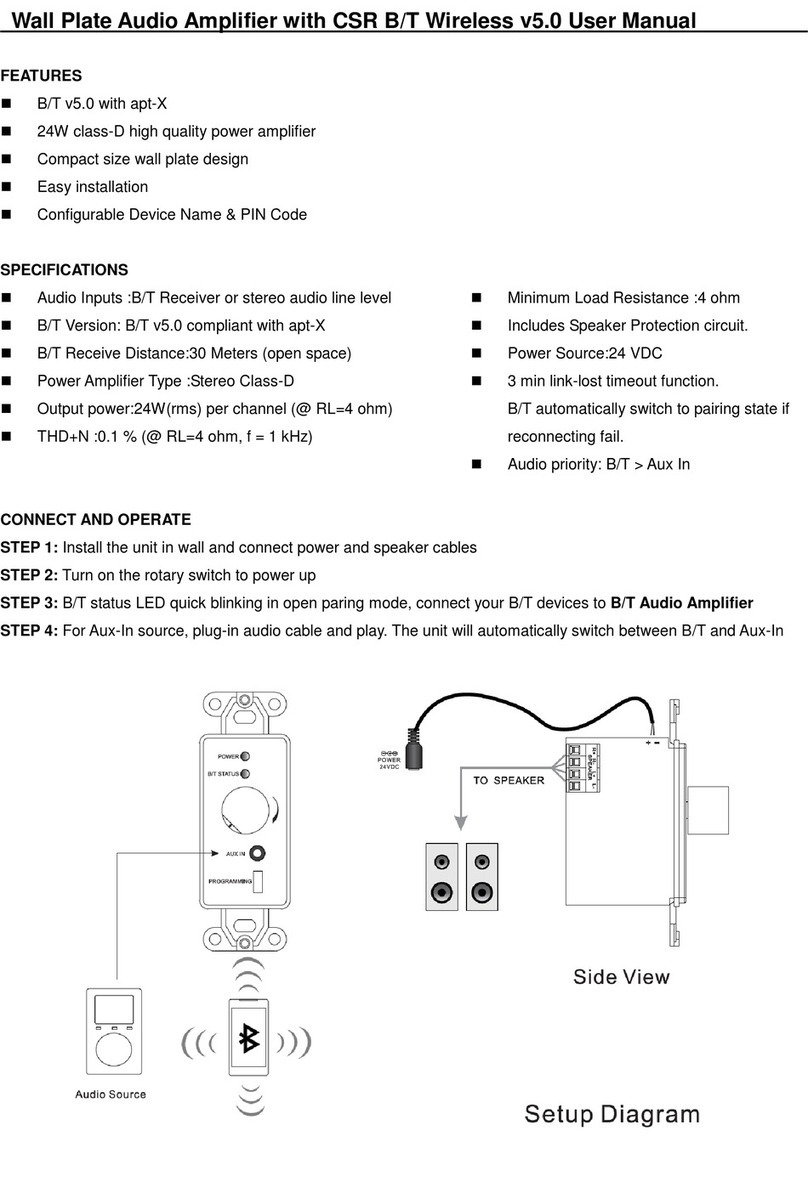 Tristate LB-BTAMP5 user manual