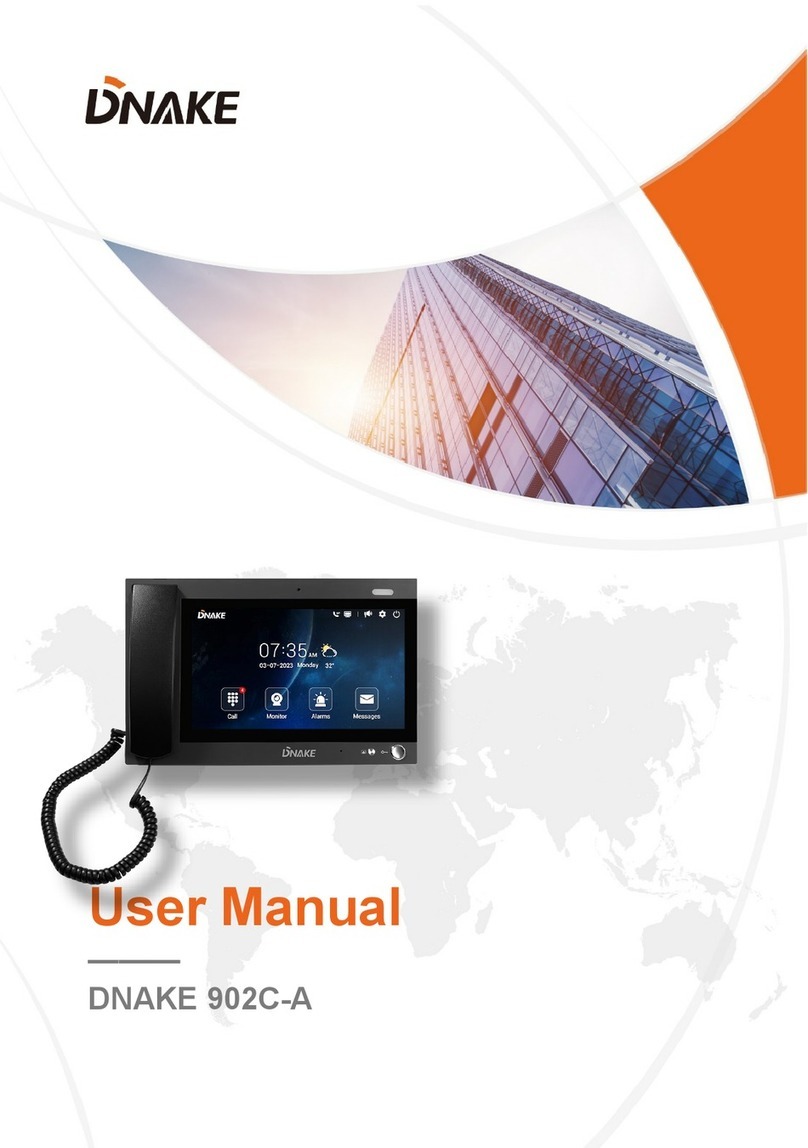 Dnake 902C-A User manual Dnake 902C-A User manual