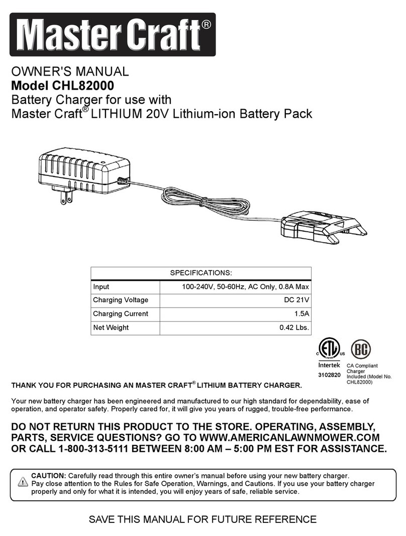 MasterCraft CHL82000 owner's manual