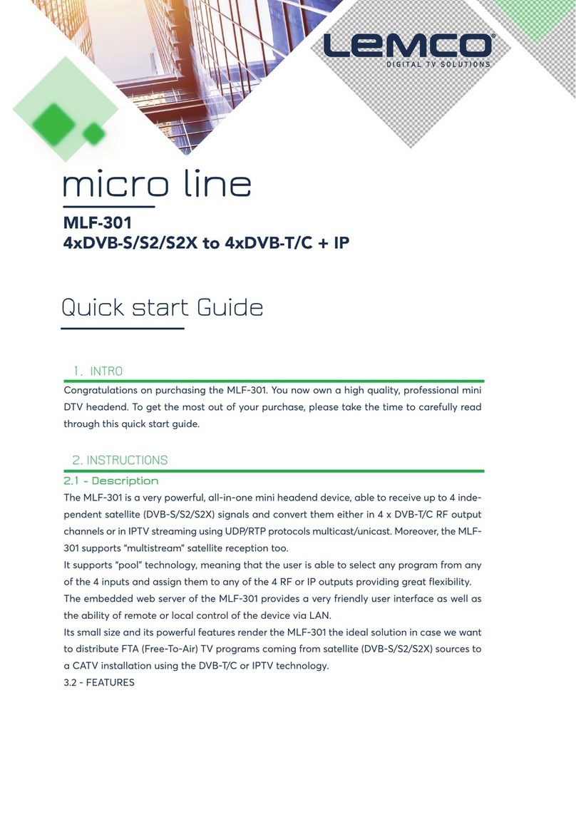 Lemco Micro Line MLF- 301 quick start guide