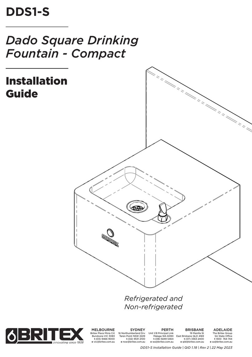 Britex Dado Square Drinking Fountain Compact User manual