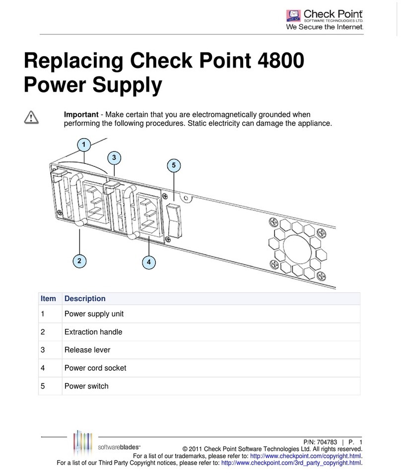 Checkpoint 4800 User manual Checkpoint 4800 User manual