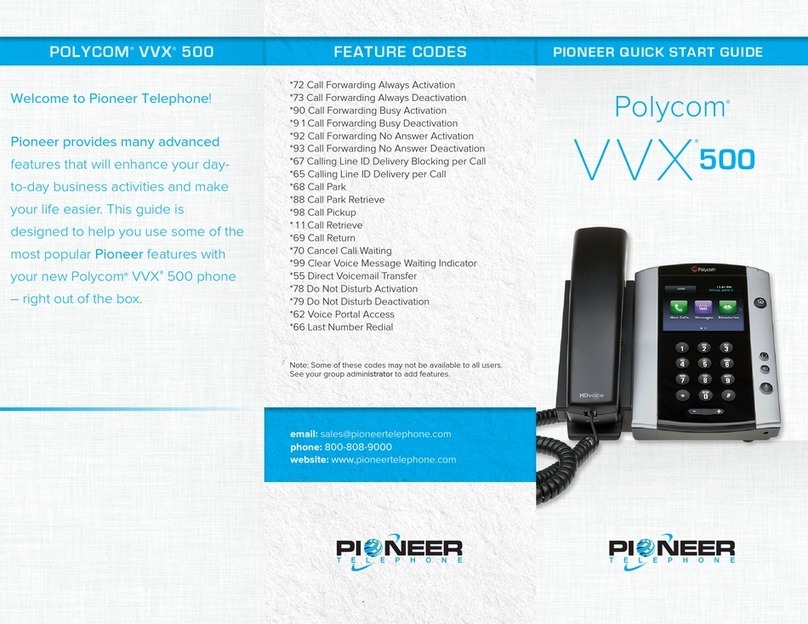 Polycom VVX 500 User manual