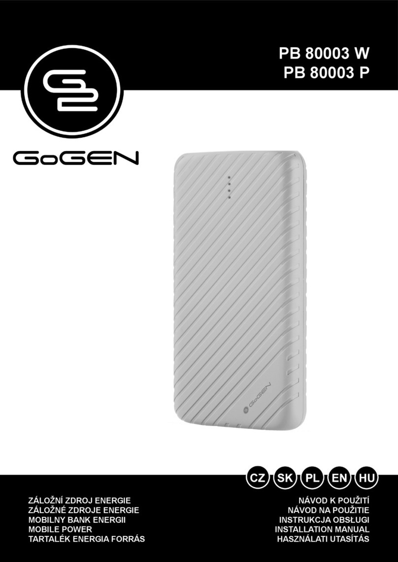 Gogen PB 80003 W User manual