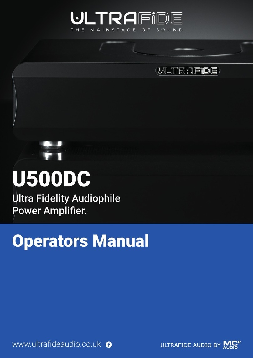 XTA ULTRAFIDE U500DC Operator's manual