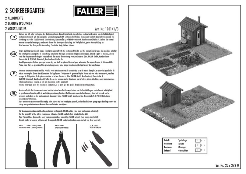 Faller 190141/3 User manual