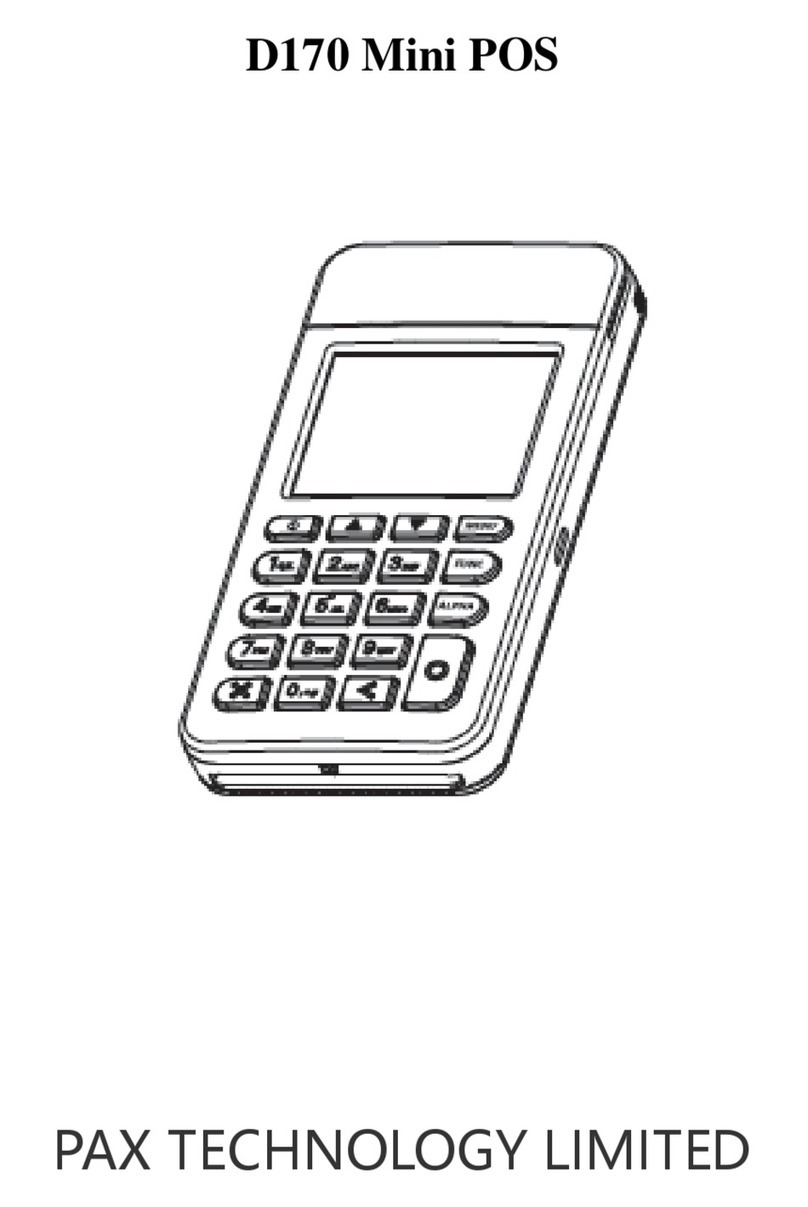 Pax Technology D170 User manual Pax Technology D170 User manual