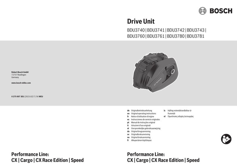 Bosch BDU3740 User manual