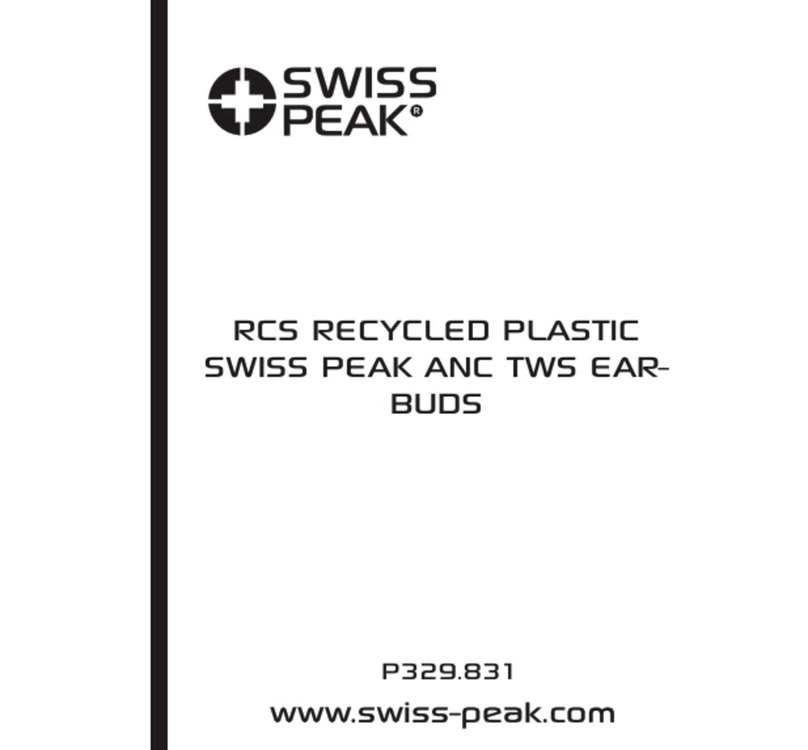 Swiss Peak ANC TWS User manual Swiss Peak ANC TWS User manual