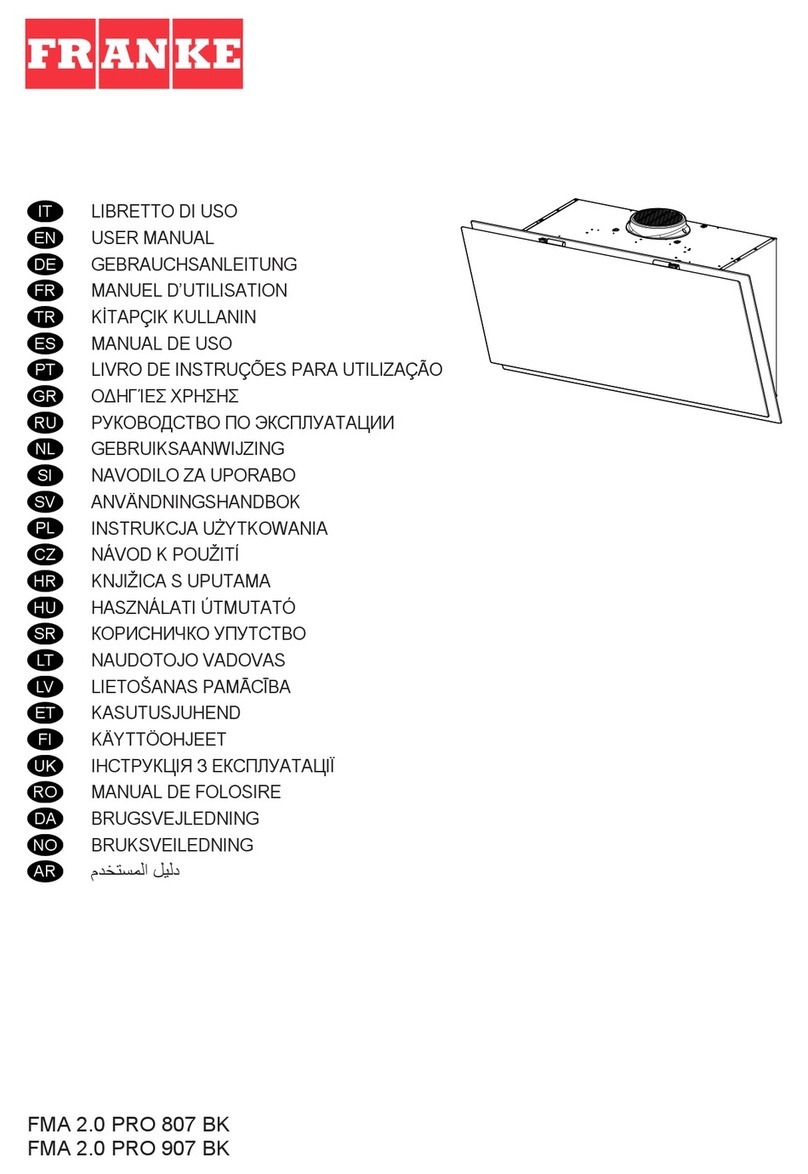 Franke FMA 2.0 PRO 807 BK User manual