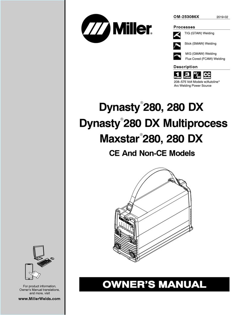 Miller Maxstar 280 User manual
