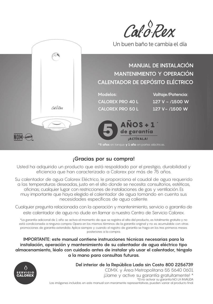 Calorex PRO 40 L User manual
