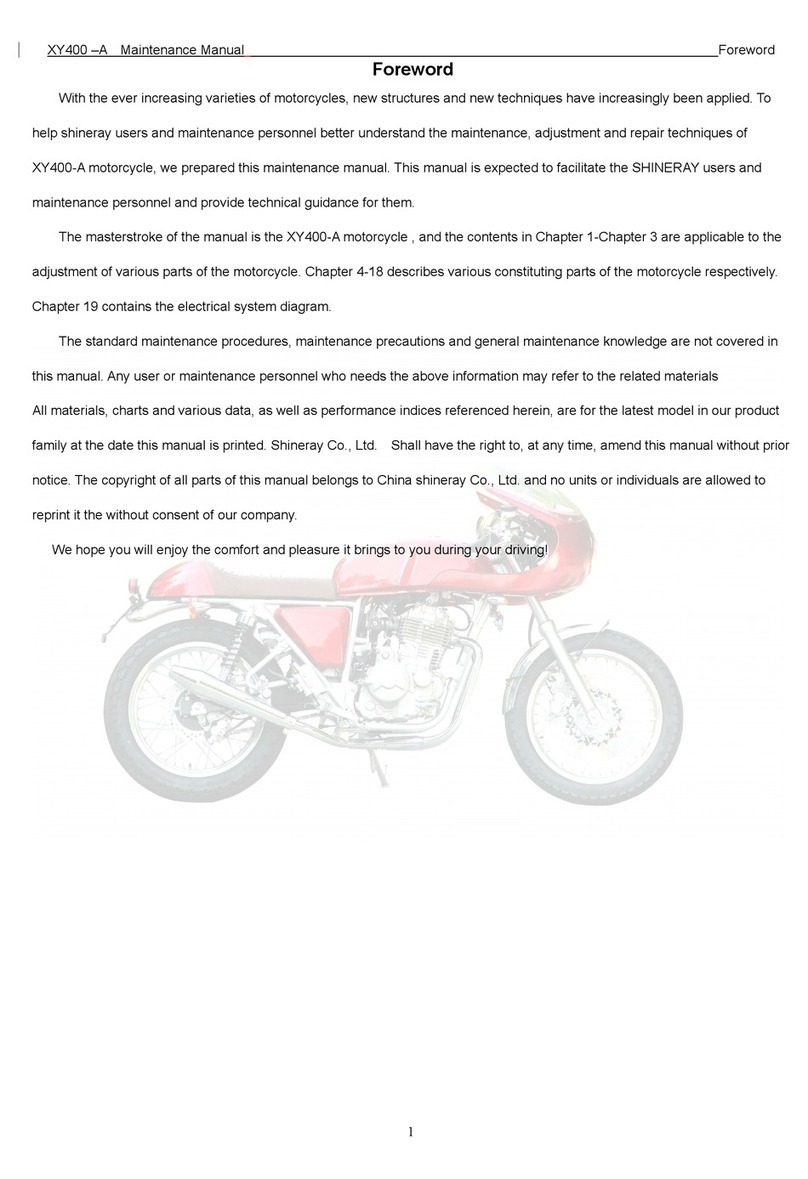Shineray XY400-A Maintenance manual