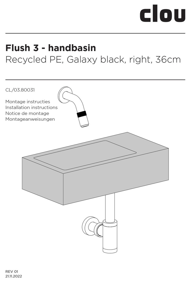 Clou Flush 3 CL/03.80031 User manual Clou Flush 3 CL/03.80031 User manual