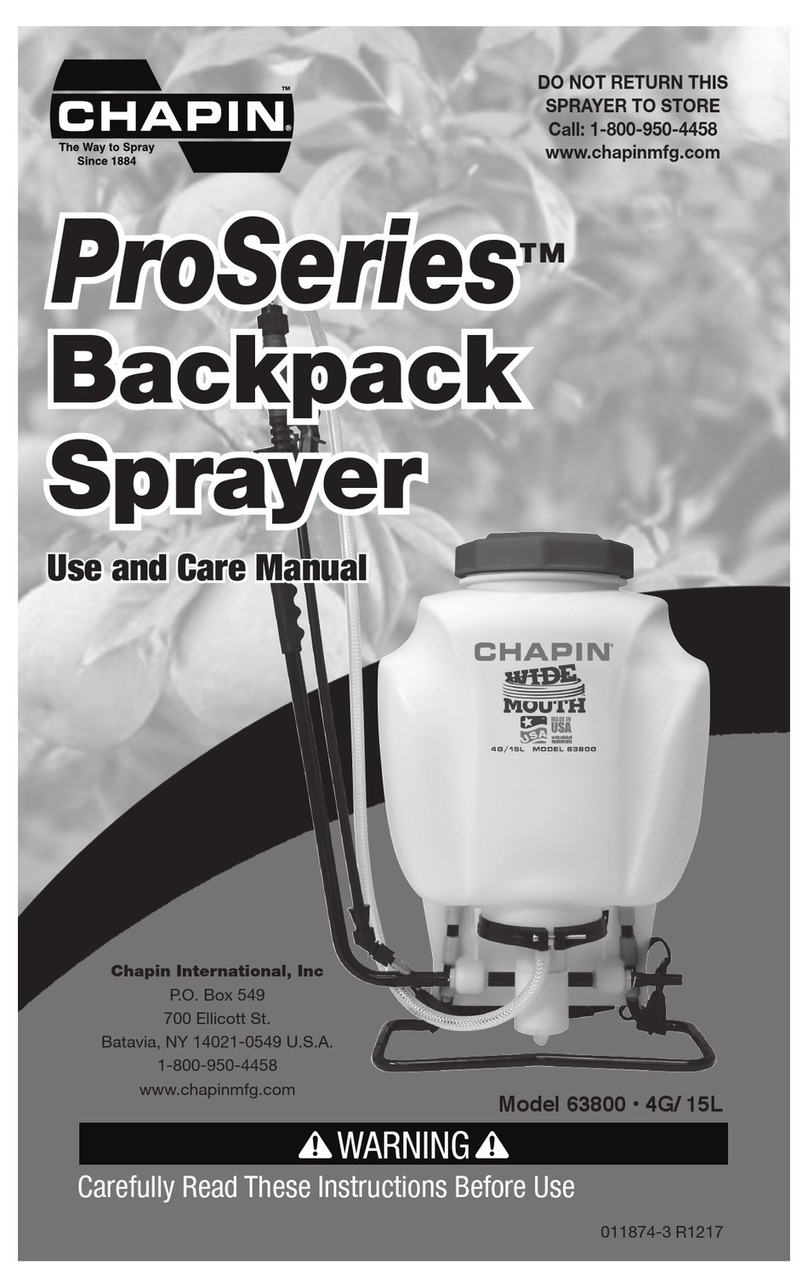 Chapin ProSeries 63800 User manual