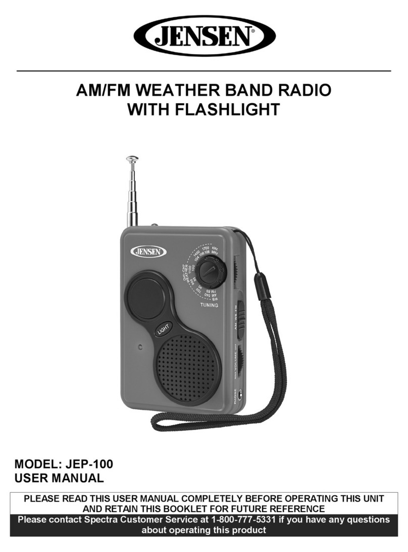 Jensen JEP-100 User manual