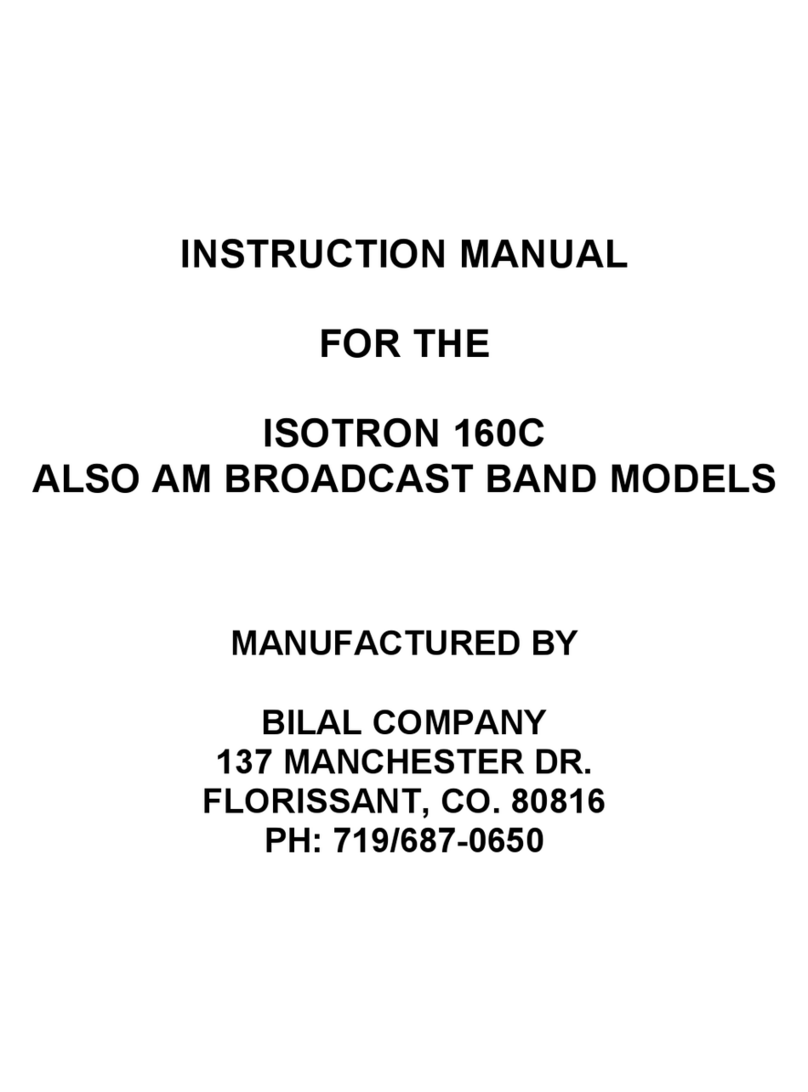 ISOTRON 160C instruction manual