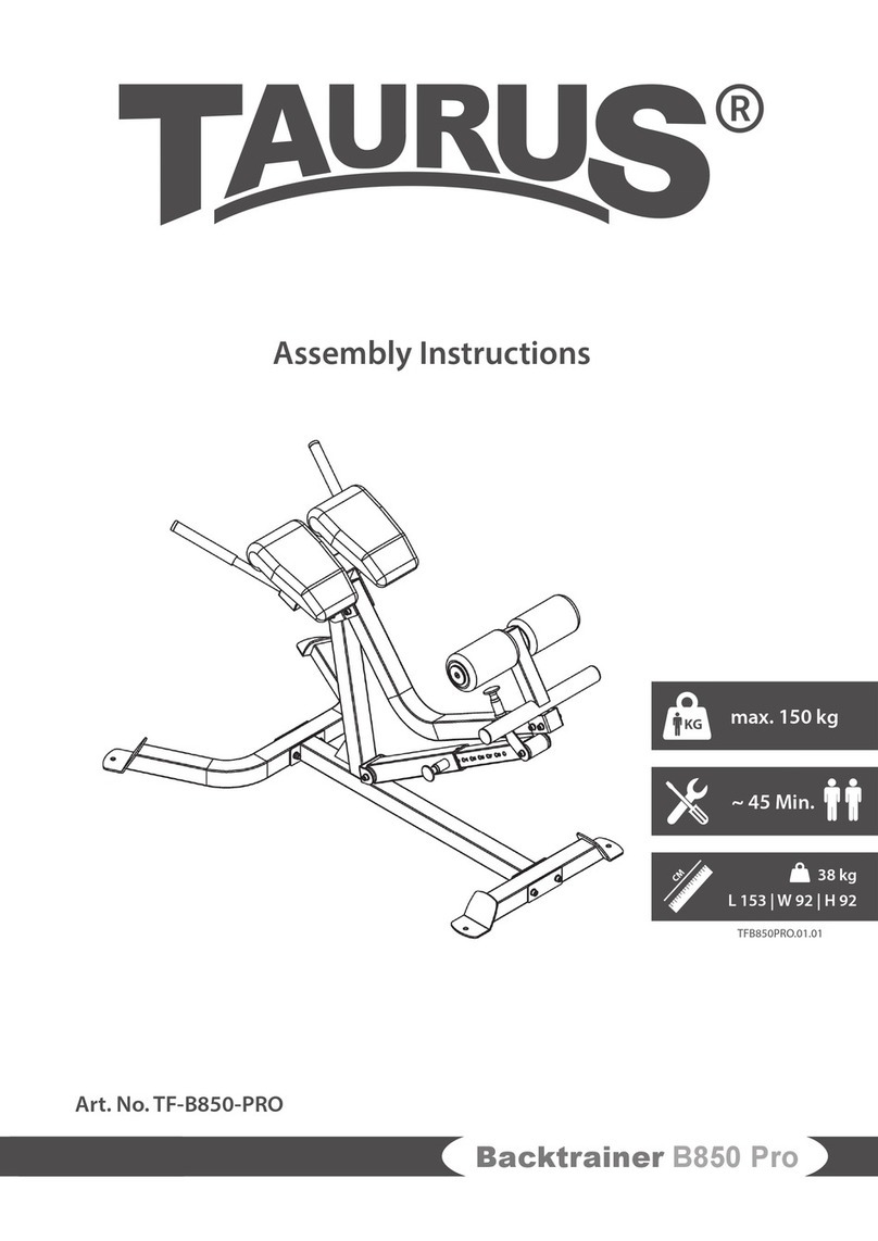 Taurus Backtrainer B850 Pro Assembly instructions