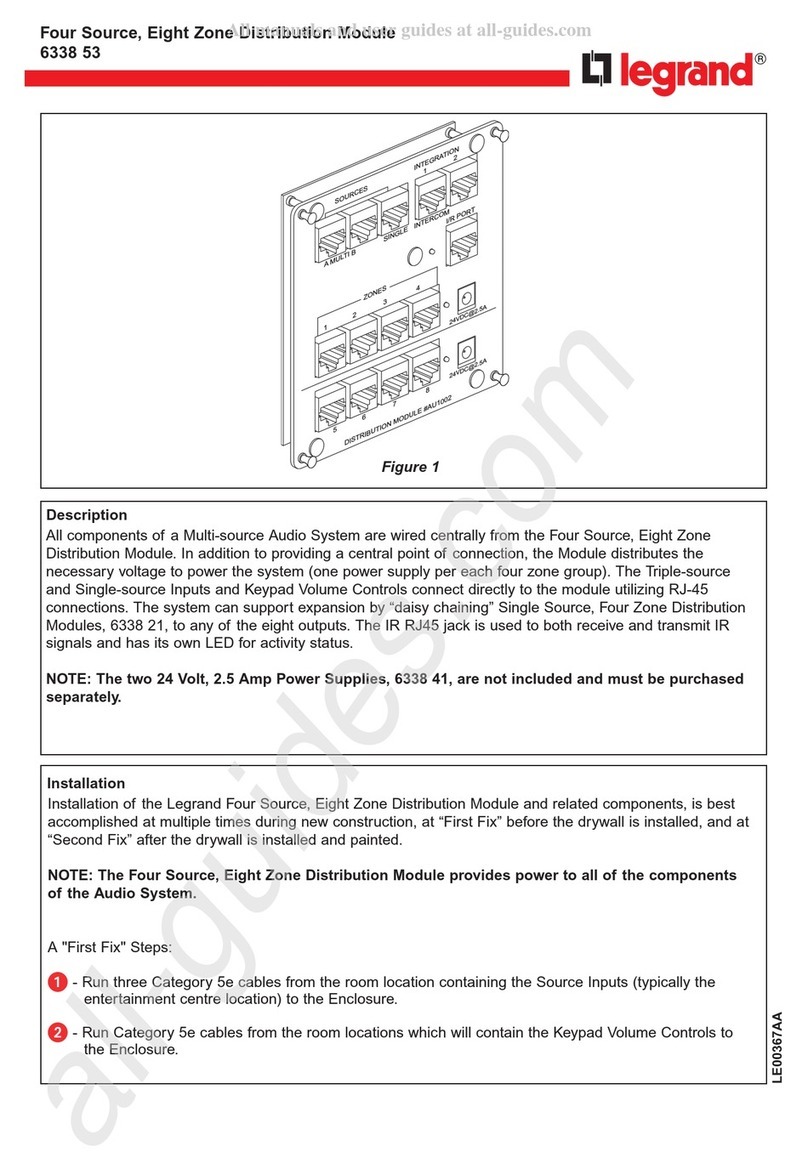 LEGRAND 6338 53 Instruction manual LEGRAND 6338 53 Instruction manual