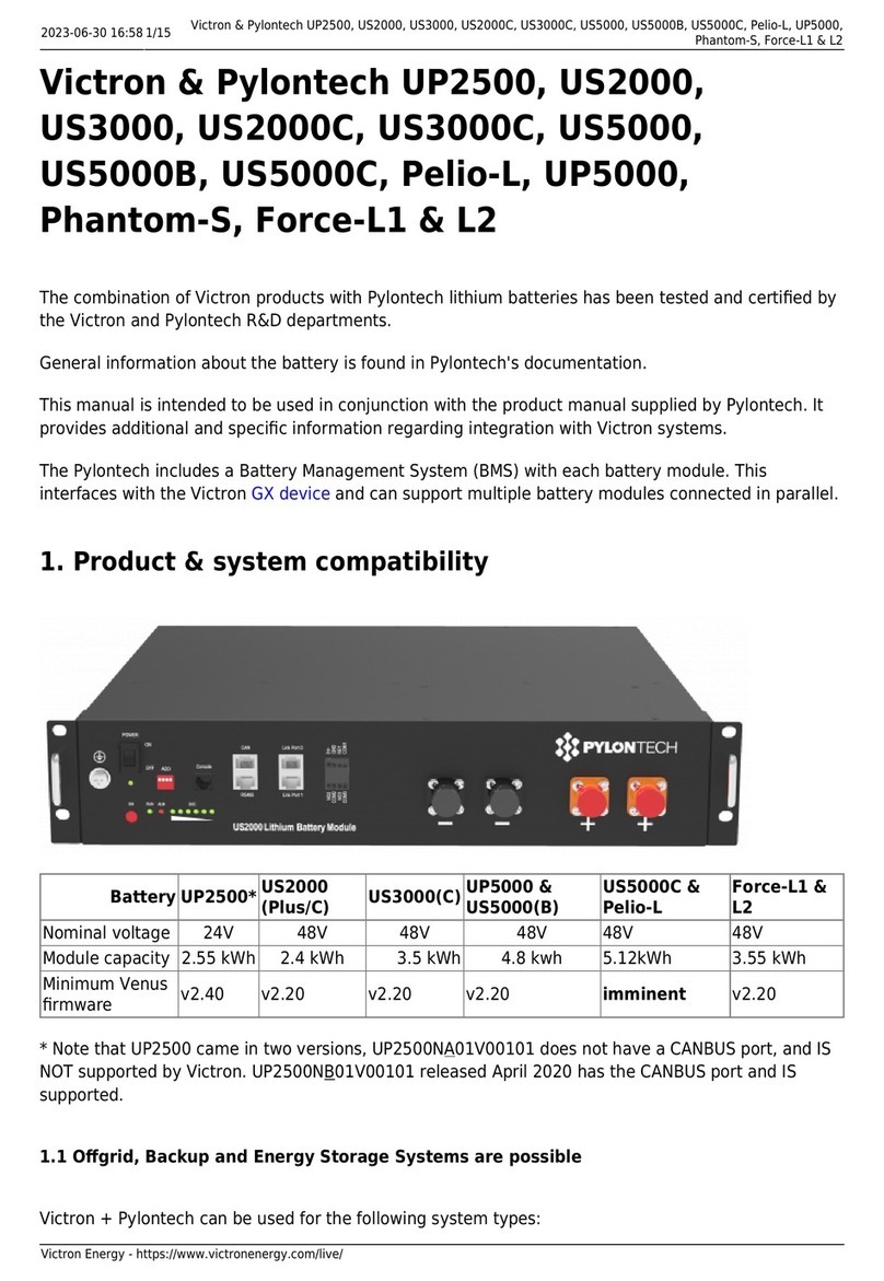 Victron Pylontech US5000C User manual