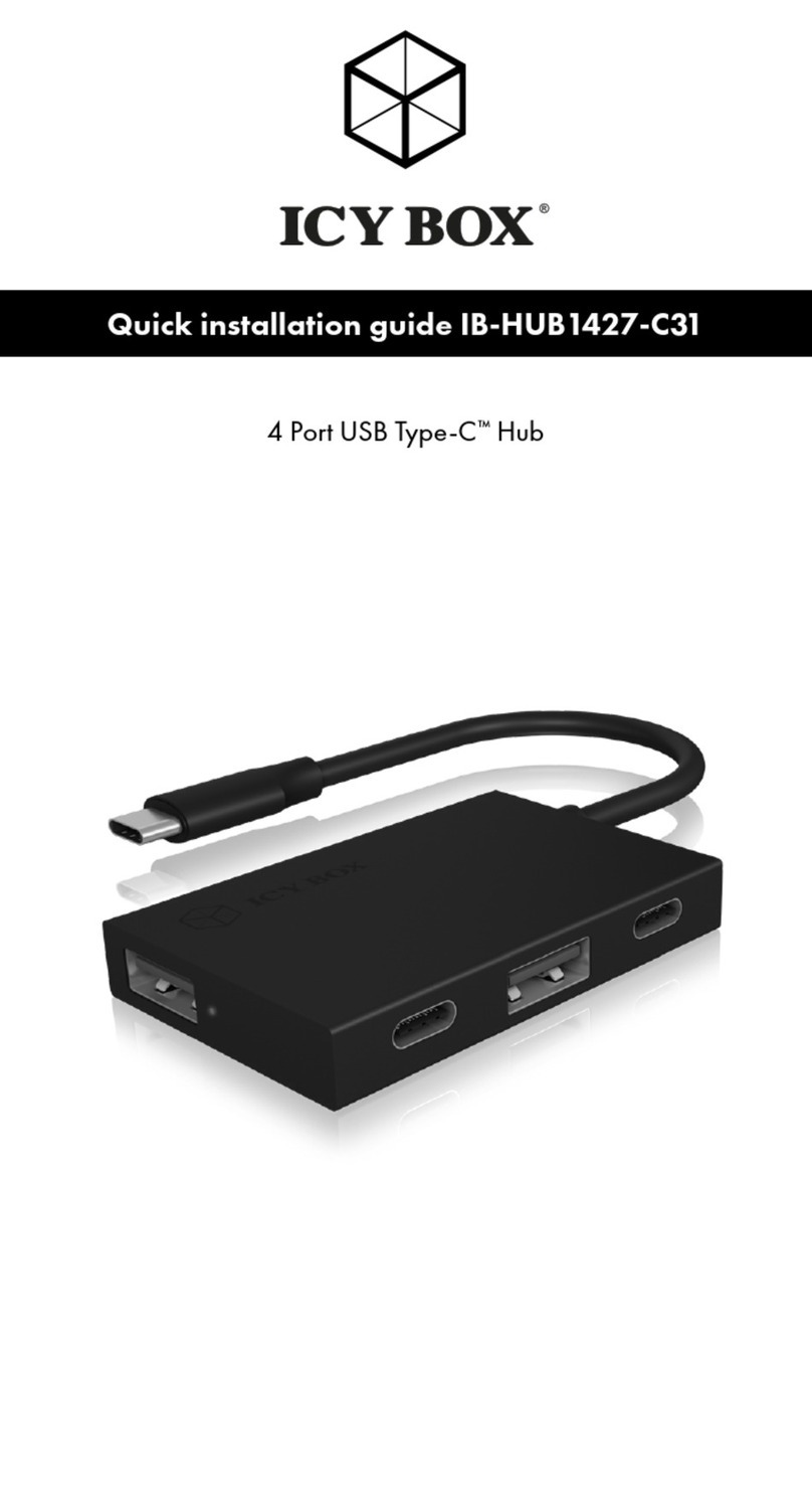 Icy Box IB-HUB1427-C31 User manual