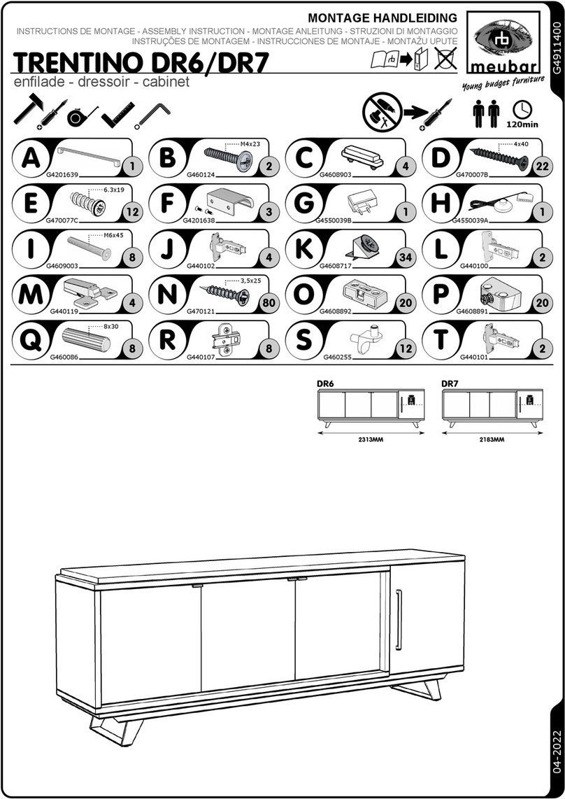 meubar TRENTINO DR6 User manual