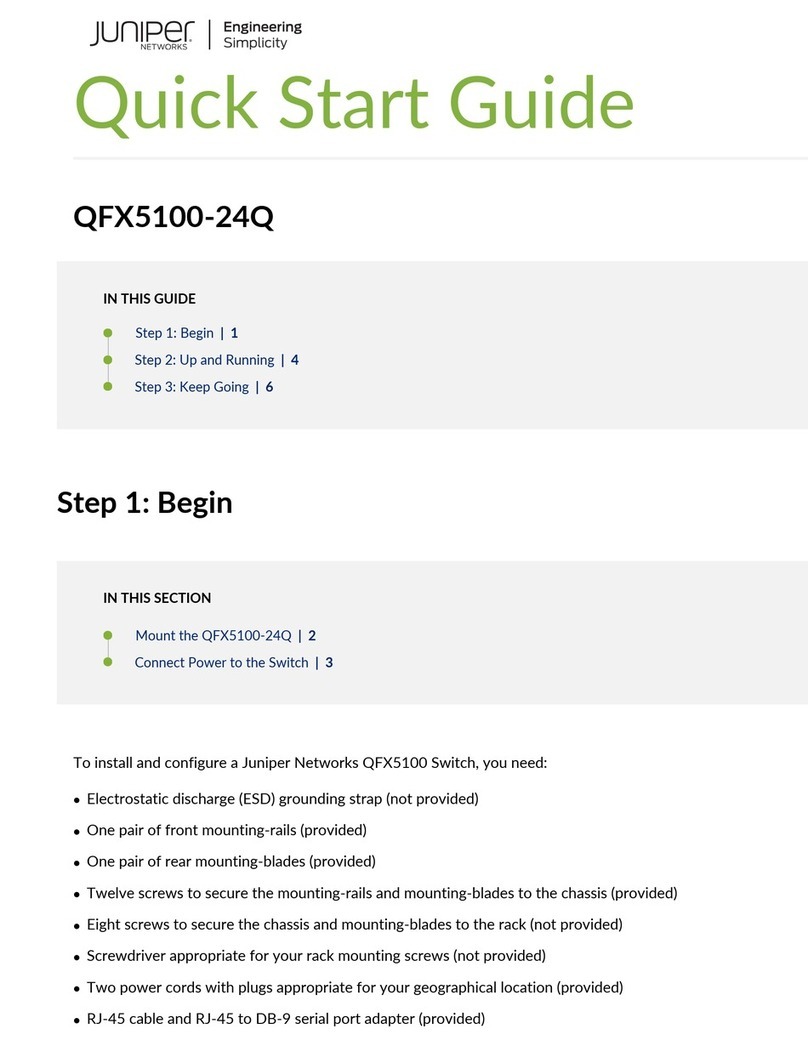 Juniper QFabric QFX5100-24Q quick start guide