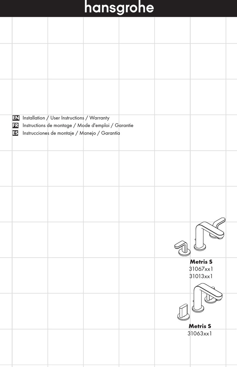 Hans Grohe Metris S 31067 1 Series Instruction Manual
