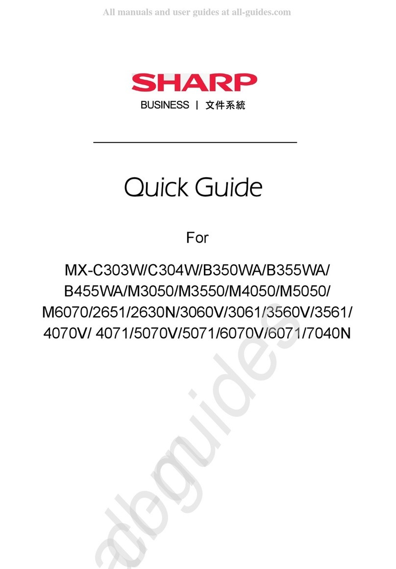 Sharp MX-B350WA User manual