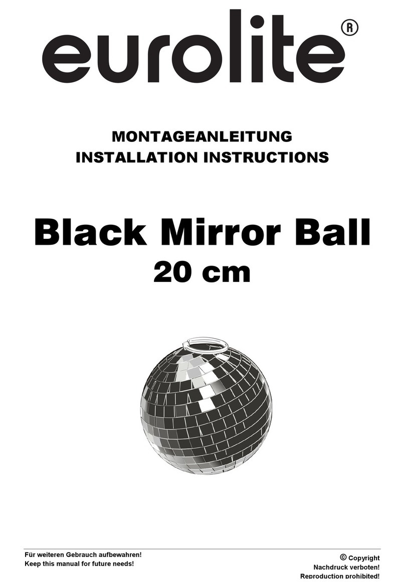 EuroLite Black Mirror Ball 20 cm installation instructions EuroLite Black Mirror Ball 20 cm installation instructions