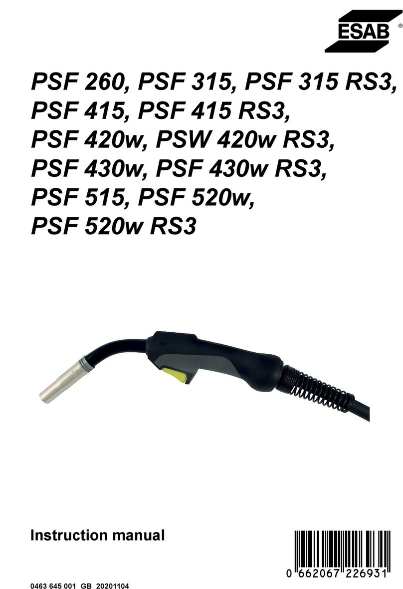 ESAB PSF 260 instruction manual
